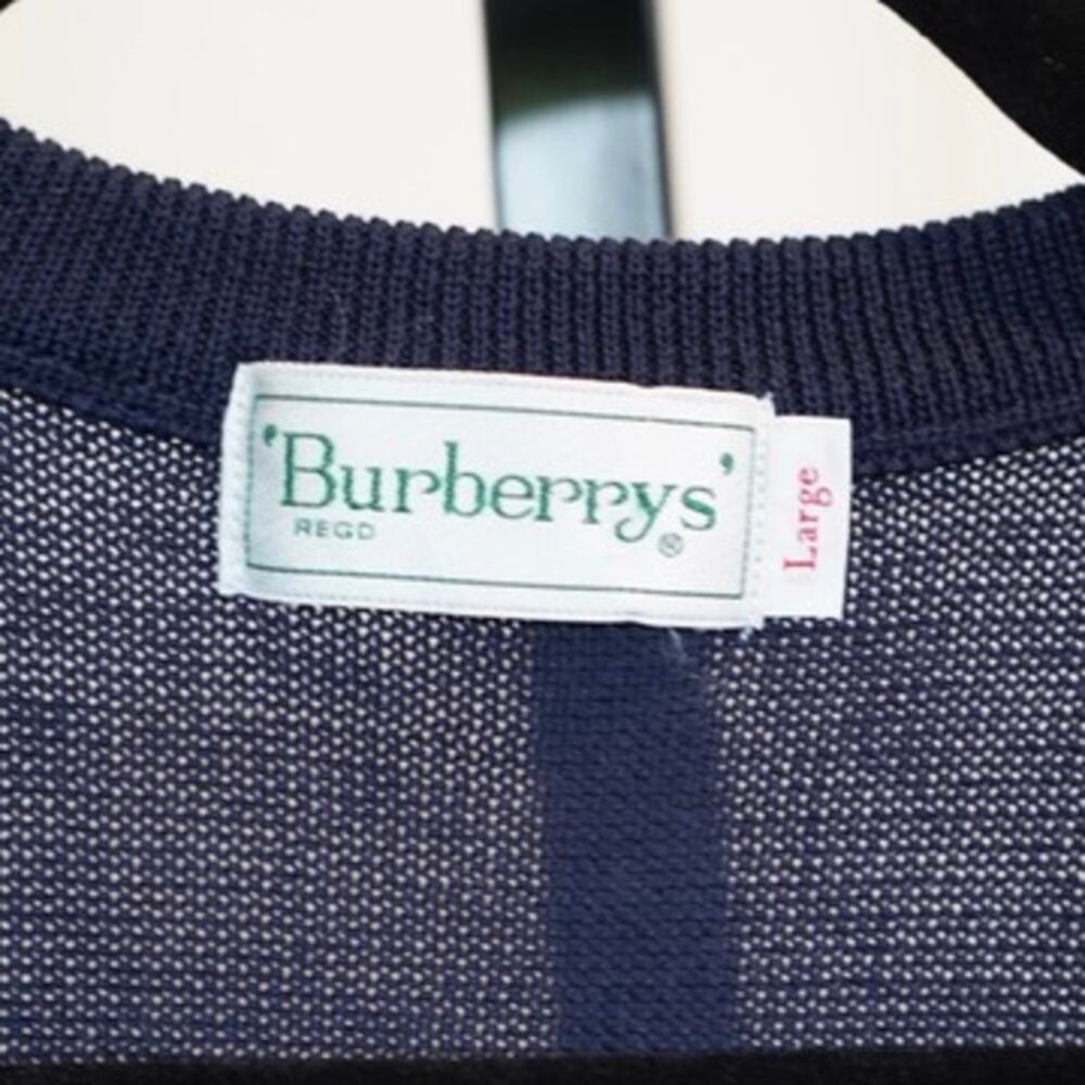Burberry Vintage Classic Ladies V Neck Button Front Golf Vest - Picture 4 of 6